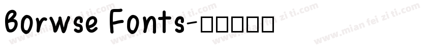 Borwse Fonts字体转换